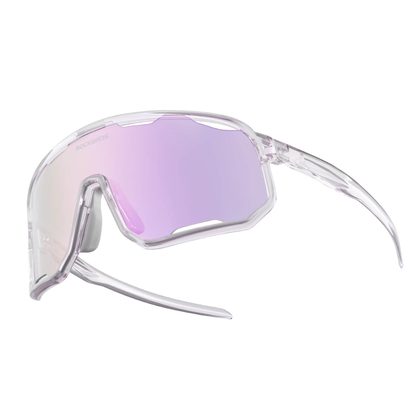 Fietsbril, meekleurende zonnebril, UV-bescherming, verwisselbare neuspads, dames/heren, ROCKBROS