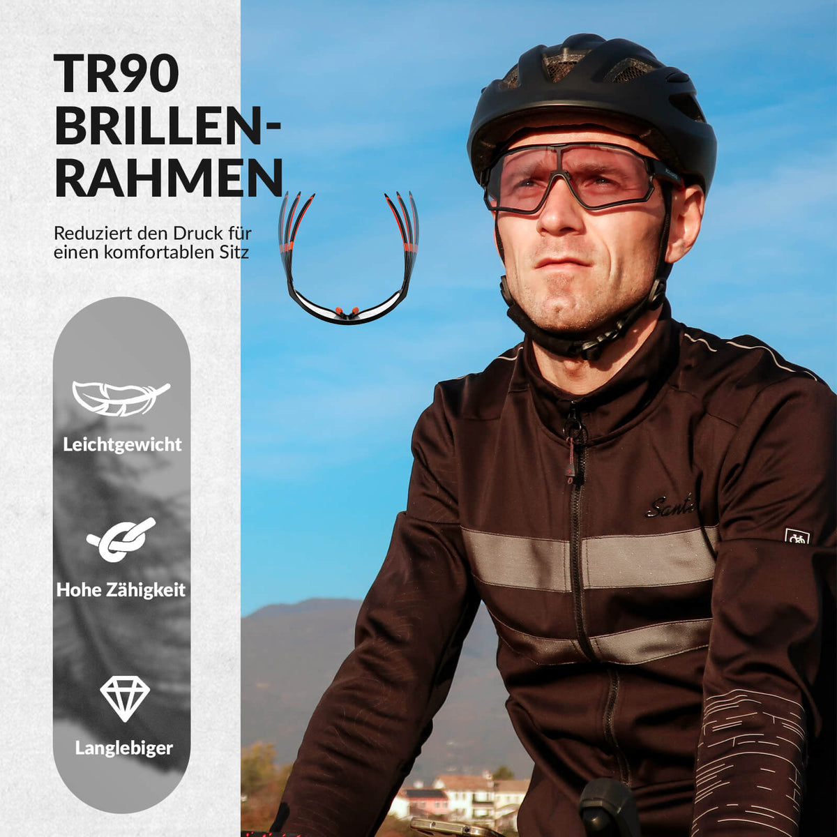 ROCKBROS Vedergewone Polariserende Fietsbril (UV400)