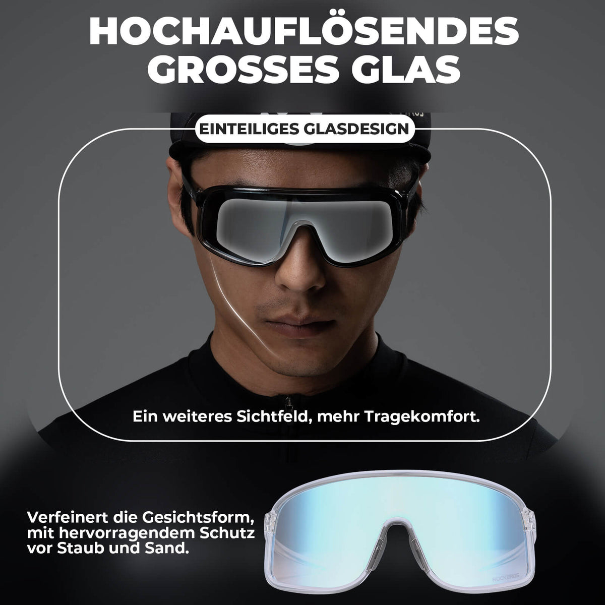 ROCKBROS Zonnebril Zelftönend UV400-bescherming