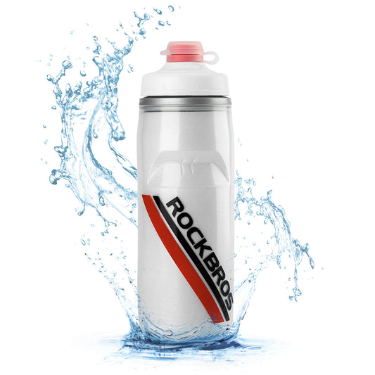 Fietsfles van 620 ml, sportfles met 5-uurs koelfunctie, ROCKBROS