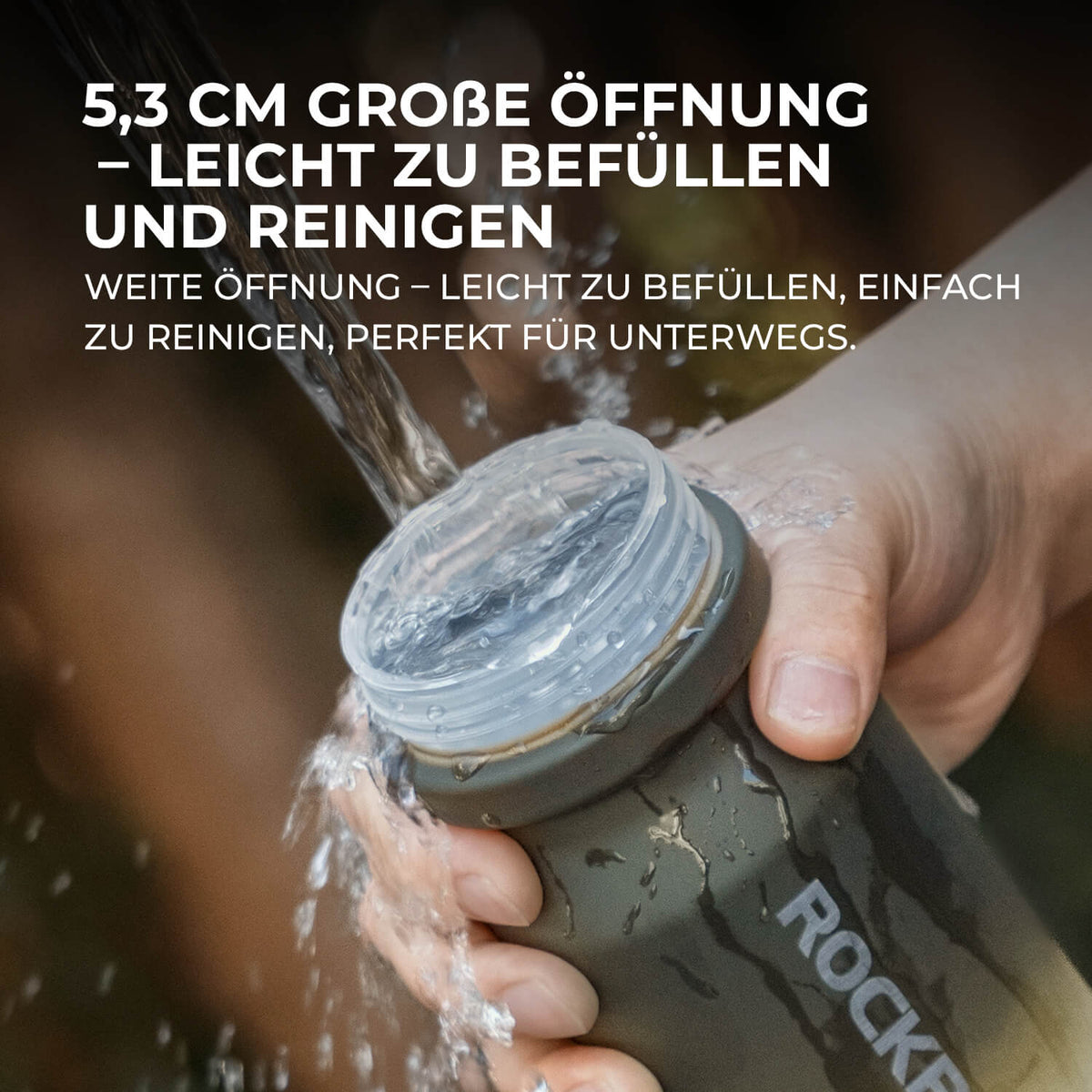 ROCKBROS Fietsfles met lekvaste Pull-Top-sluiting 600/750ml