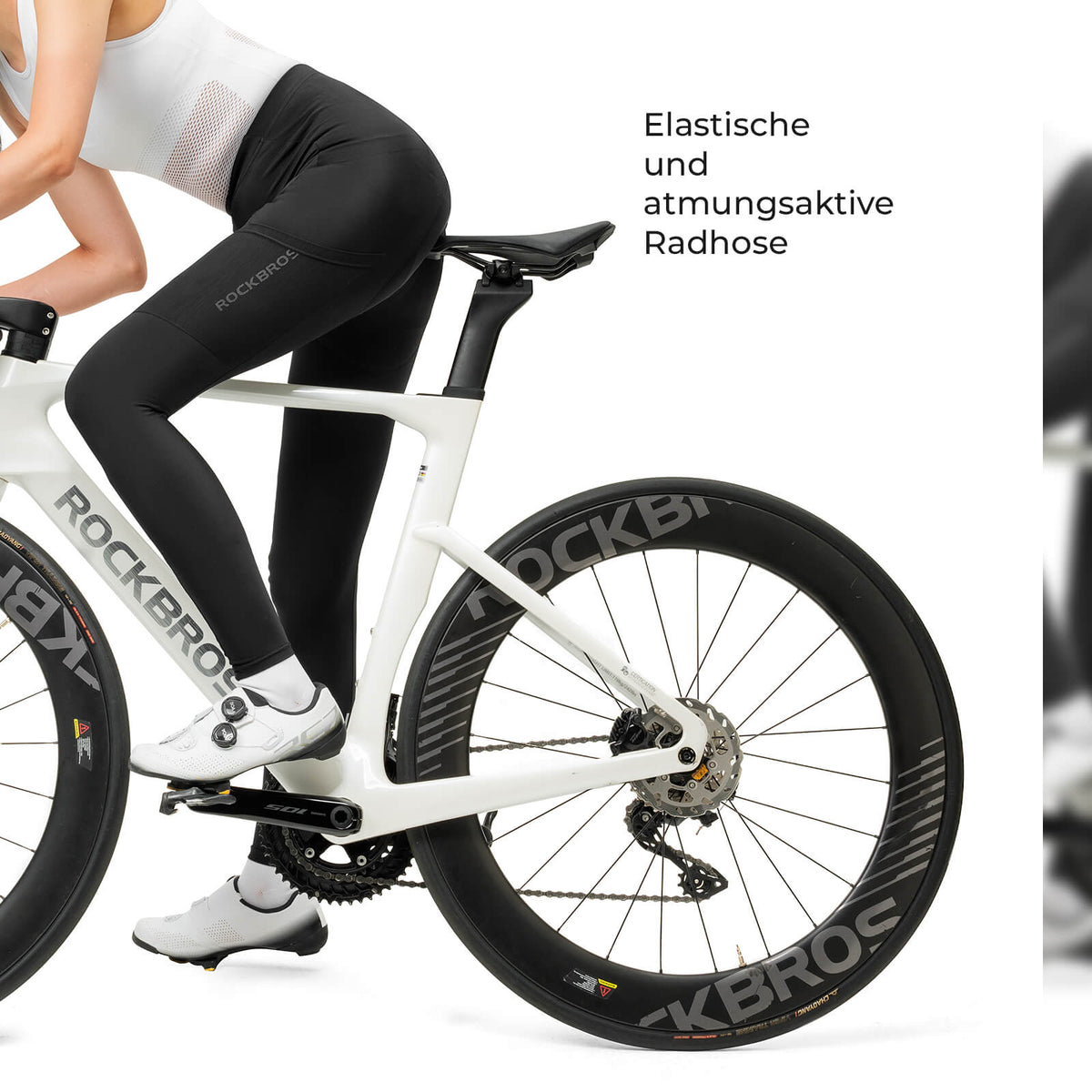 ROCKBROS Fietsbroek Lange Fietsbroek Gevoerd Ademend Dames