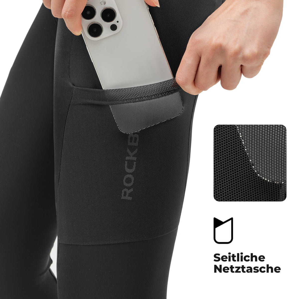 ROCKBROS Fietsbroek Lange Fietsbroek Gevoerd Ademend Dames