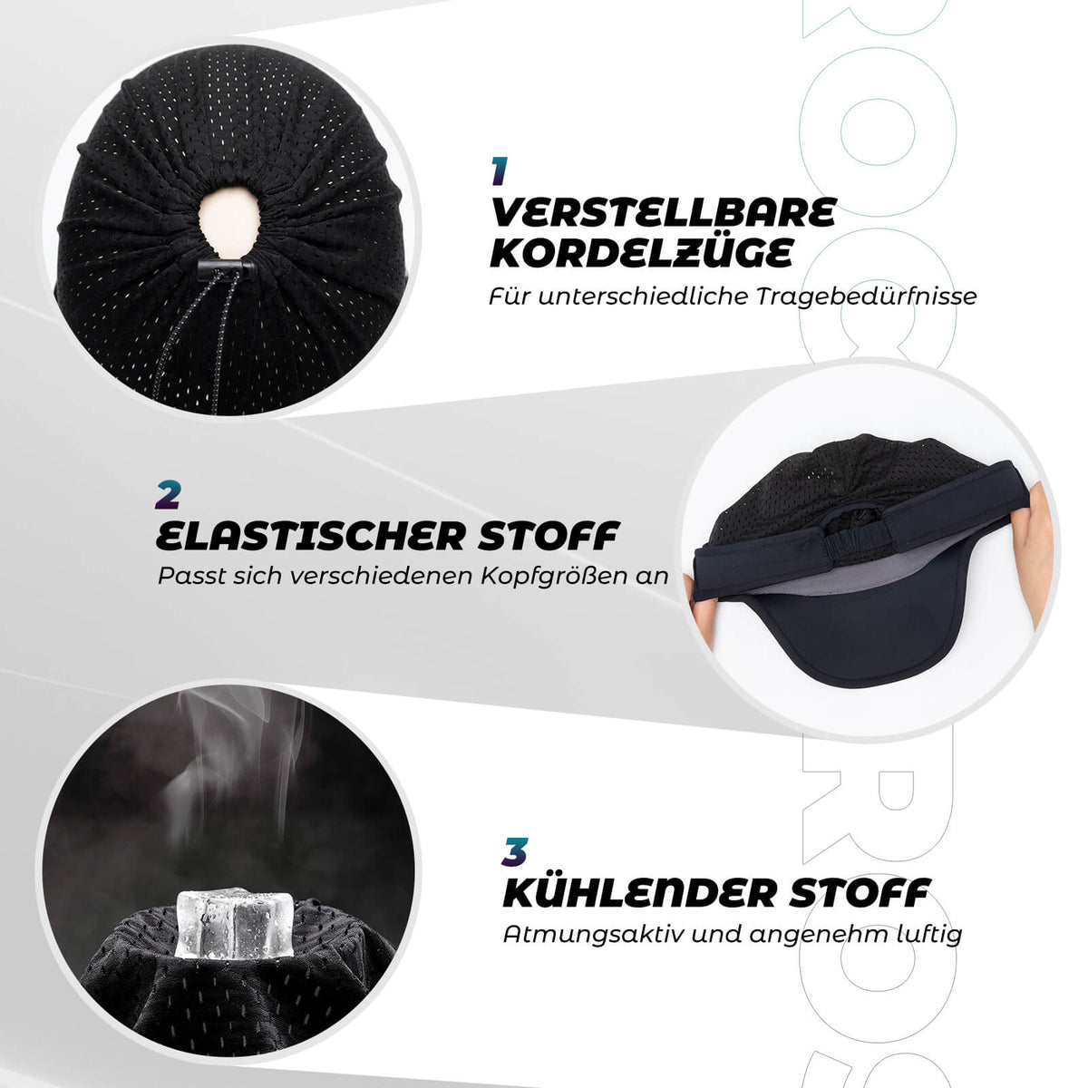 ROCKBROS Paardenstaart Pet UV-Bescherming Zomer Unisex