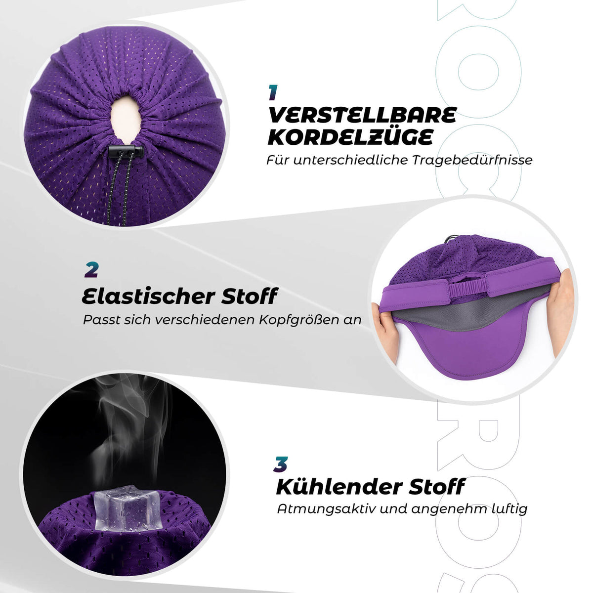 ROCKBROS Paardenstaart Pet UV-Bescherming Zomer Unisex