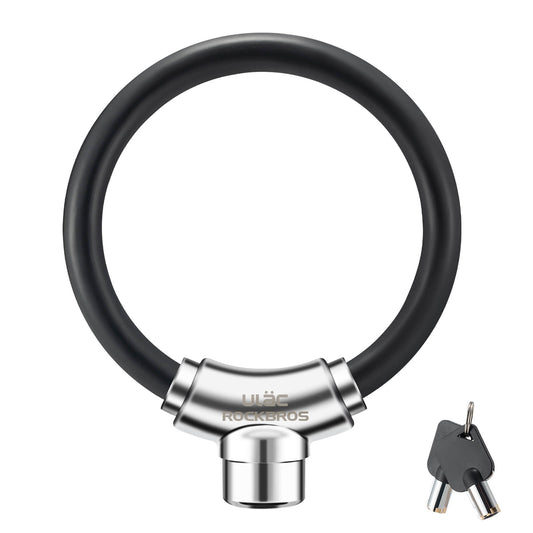 Fietskabelslot met klittenbandsluiting, geen sleutel nodig, ROCKBROS