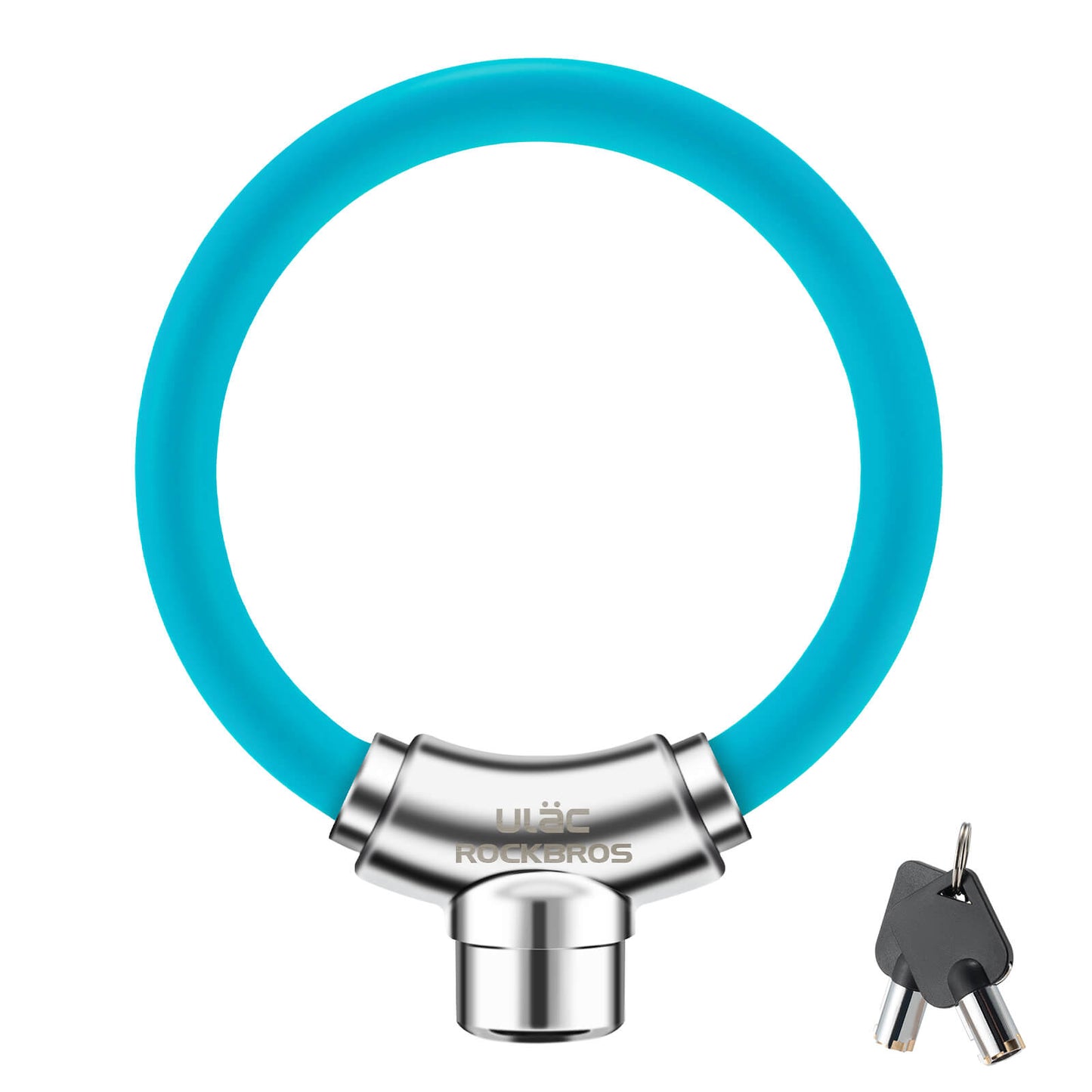 Fietskabelslot met klittenbandsluiting, geen sleutel nodig, ROCKBROS
