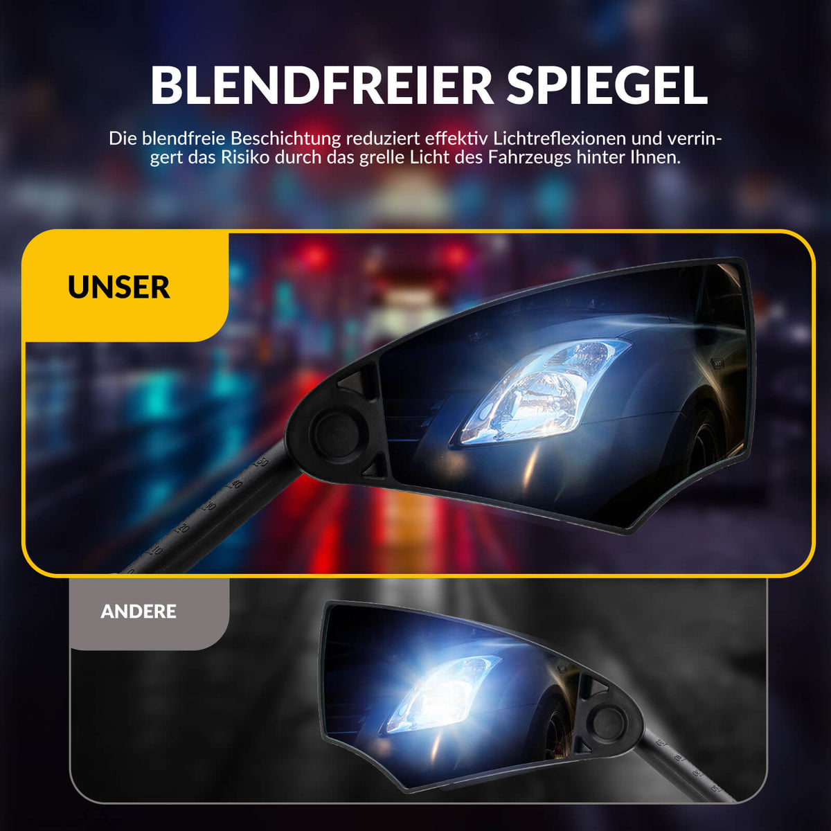 ROCKBROS Fiets Spiegel Achterspiegel 360°Draaibaar Vouwbaar voor Stuur 20–23mm
