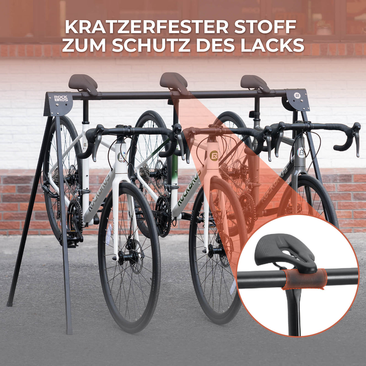 ROCKBROS Fietsenstandaard Ophangbeugel Opvouwbaar Roestvrij Draagkracht tot 80/120 kg