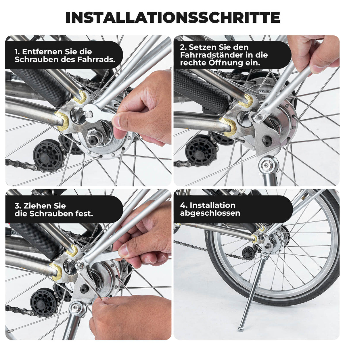 ROCKBROS Fietsstandaard voor vouwfietsen zijstandaard voor Brompton 16 inch