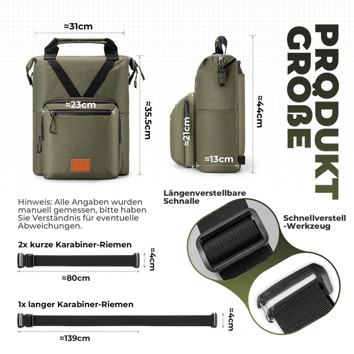 ROCKBROS Fietstas Stuurtafel voor Brompton 10L+1.5L