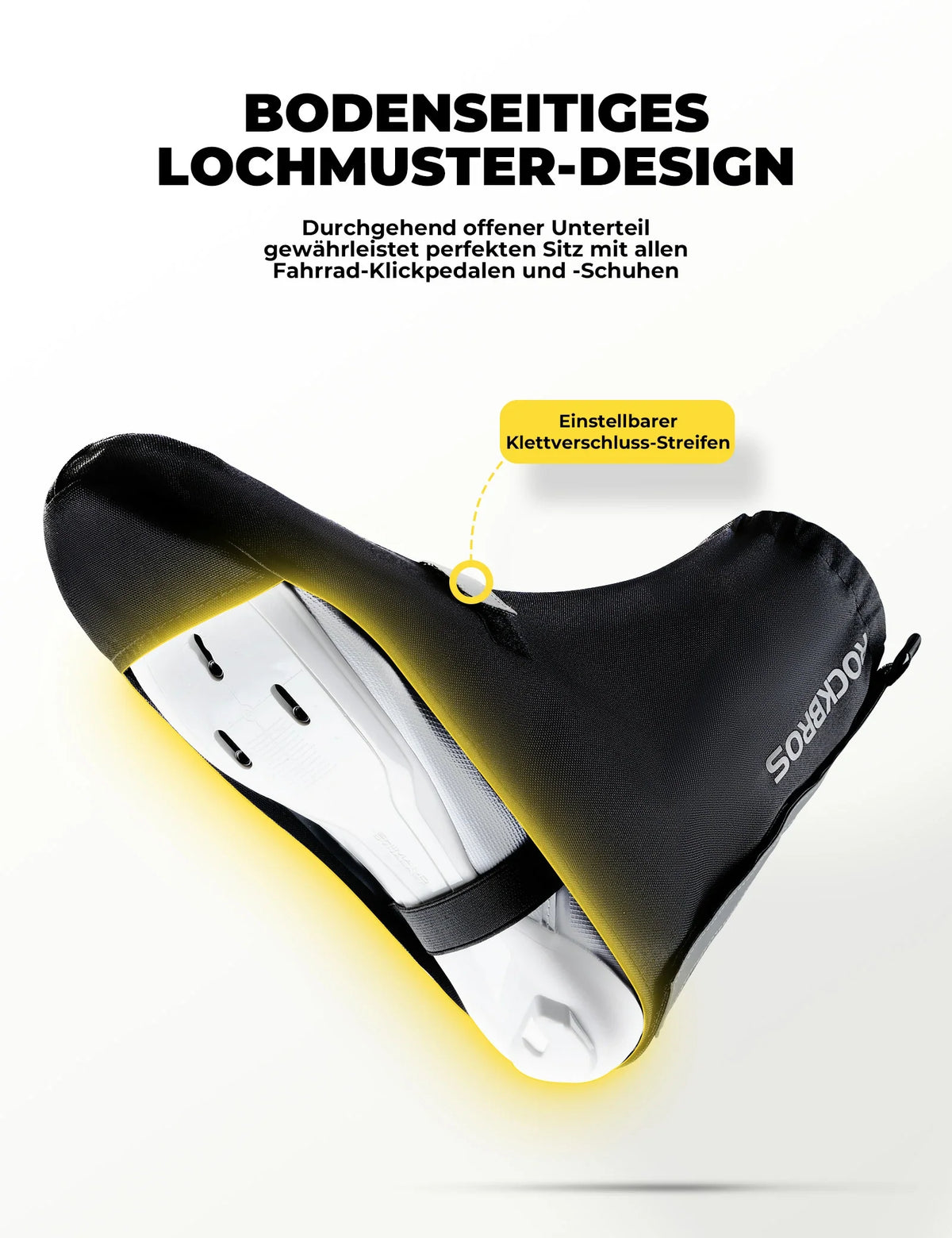ROCKBROS Fietsoverschoenen Reflecterend Waterdicht met Klittenbandsluiting