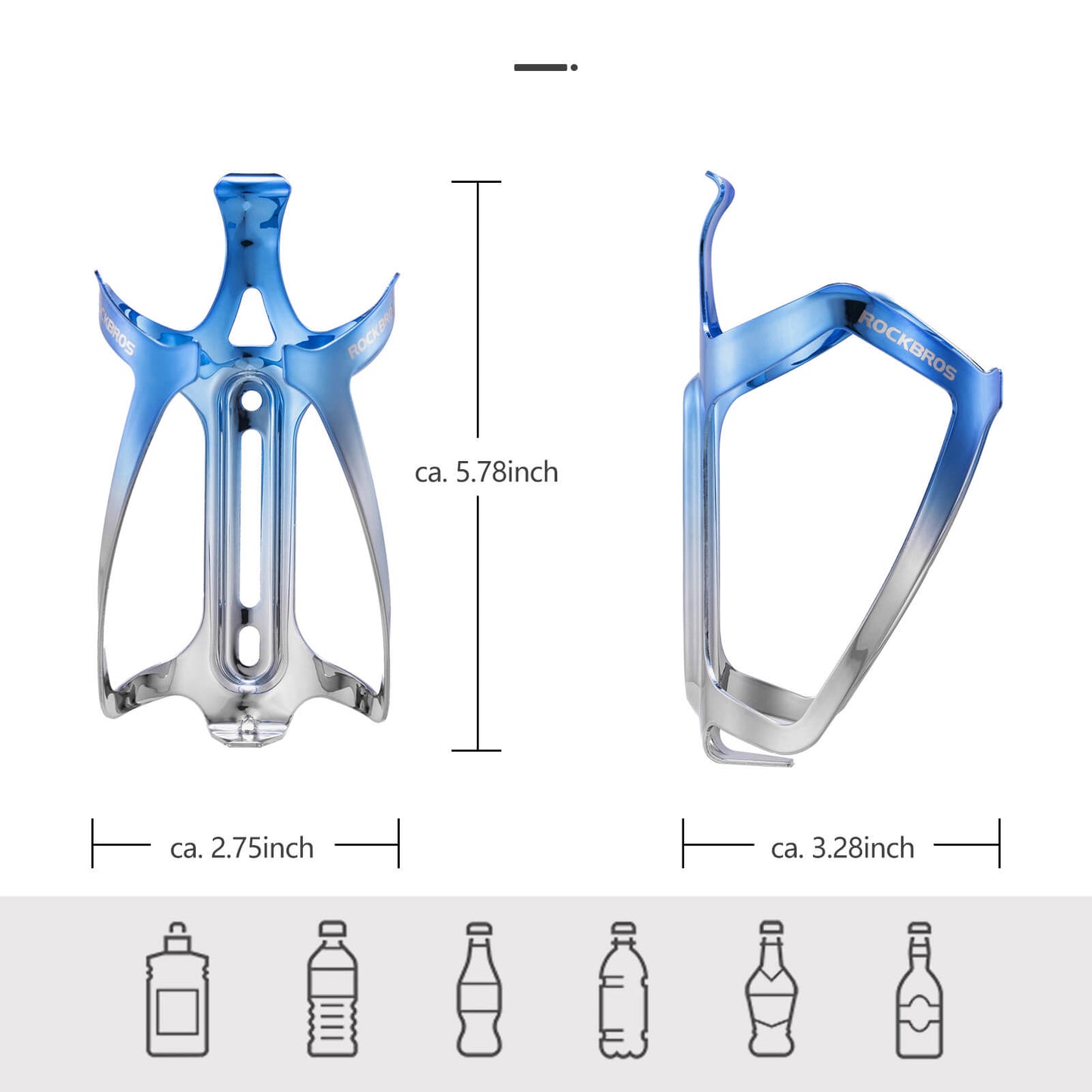 Fietsfleshouder, drinkhouder, lichtgewicht 30 g, ROCKBROS