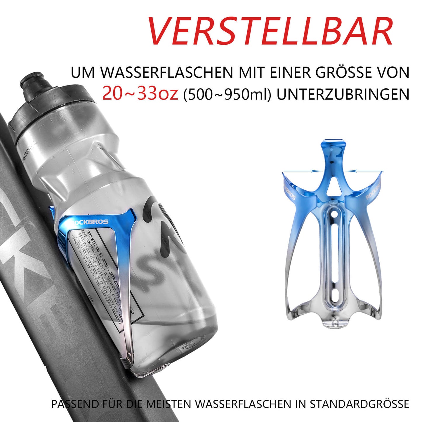 Fietsfleshouder, drinkhouder, lichtgewicht 30 g, ROCKBROS