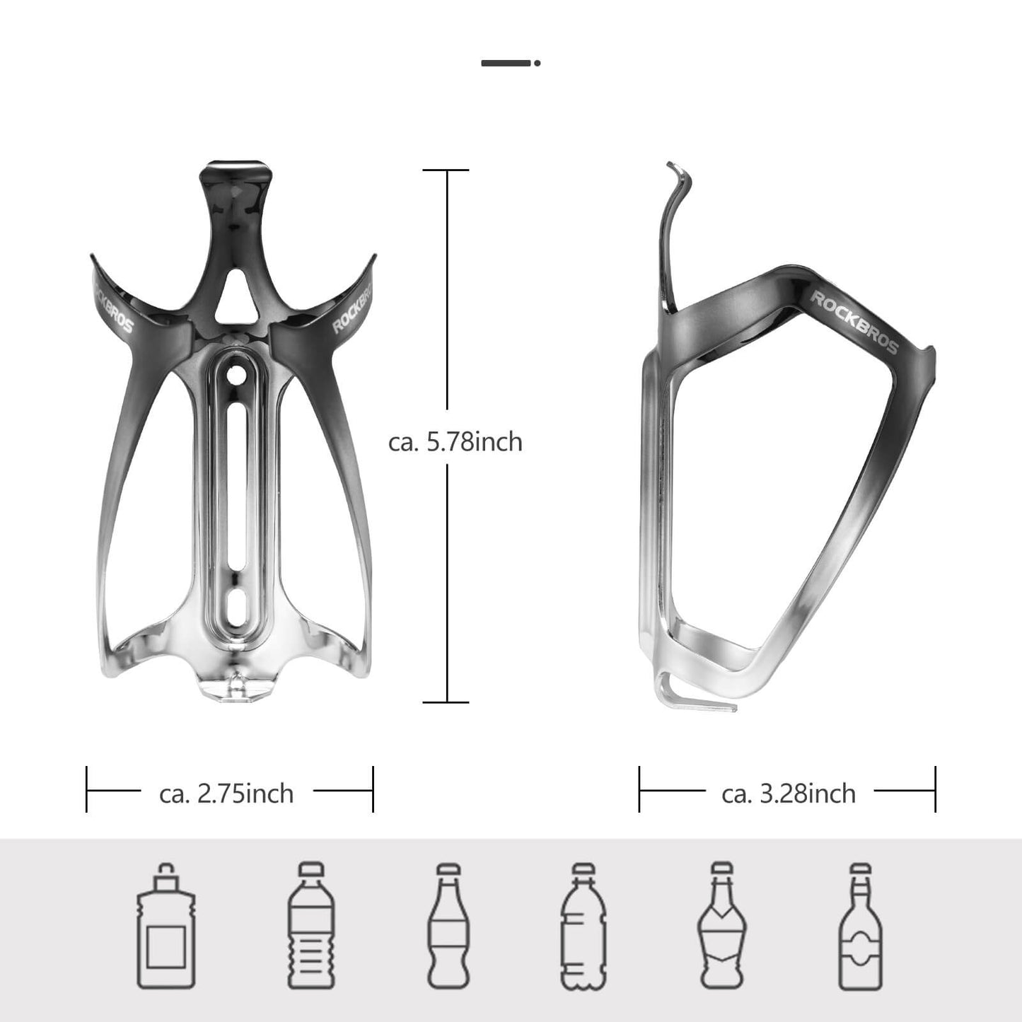 Fietsfleshouder, drinkhouder, lichtgewicht 30 g, ROCKBROS