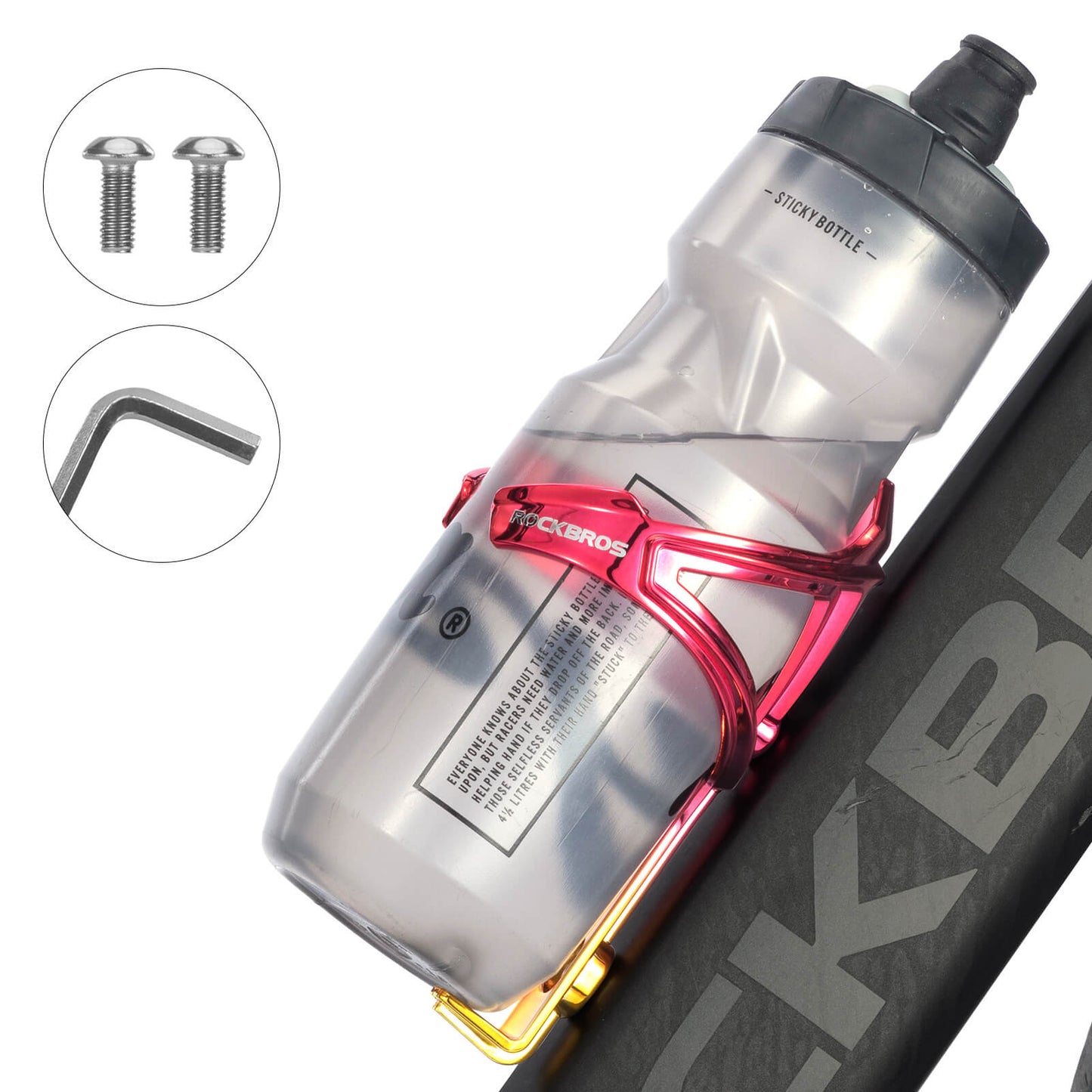 Flessenhouder voor de fiets, lichtgewicht, voor MTB en racefiets, ROCKBROS