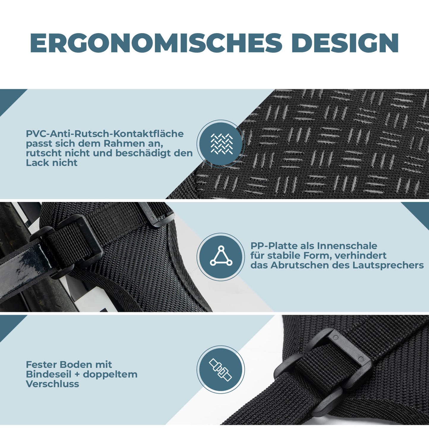 Flessenhouder, fietsluidsprekerhouder, verstelbare riem, ROCKBROS