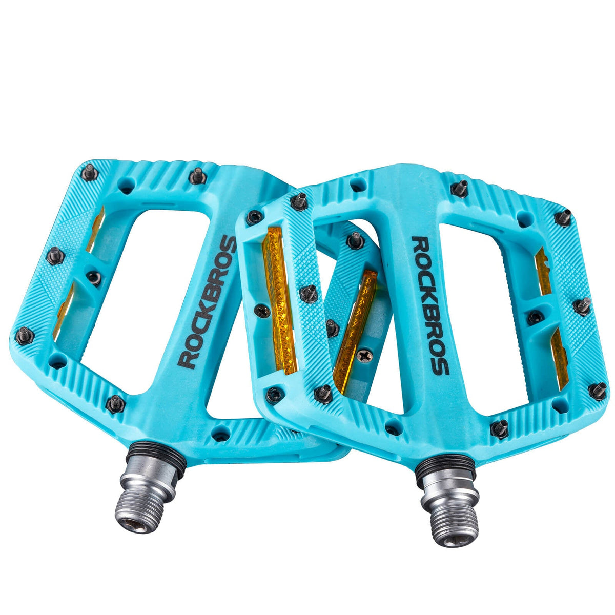 ROCKBROS Platte Fietspedalen Antislip met Reflecterende Strepen