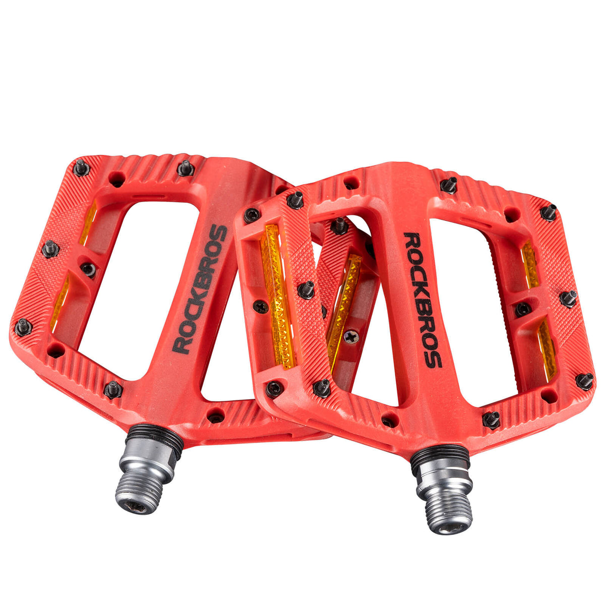 ROCKBROS Platte Fietspedalen Antislip met Reflecterende Strepen