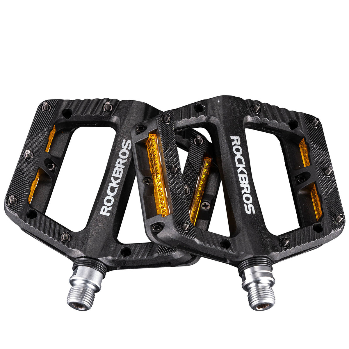 ROCKBROS Platte Fietspedalen Antislip met Reflecterende Strepen