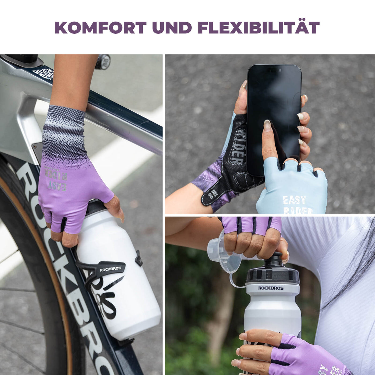ROCKBROS Halve vinger fiets handschoenen Ademend Antislip Zomer