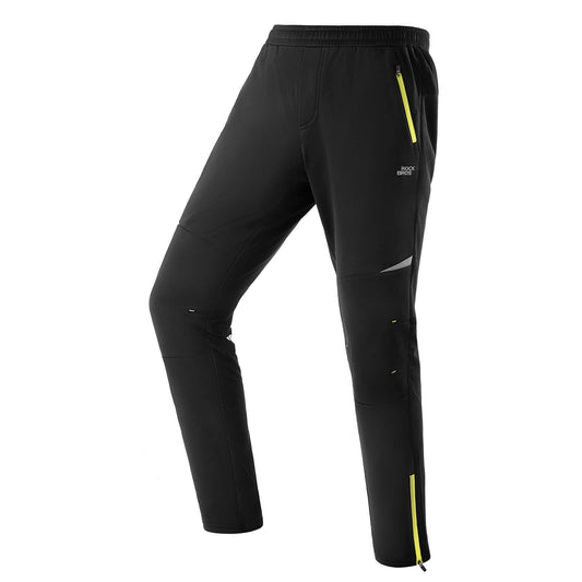 Herenfietsbroek, winddicht en warm voor winterse buitensporten, ROCKBROS