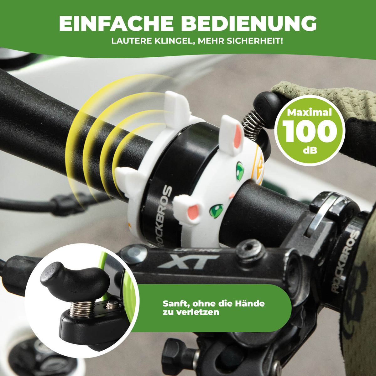 ROCKBROS Kinder Fietsbel Luid voor Stuur 22,2-25,4mm