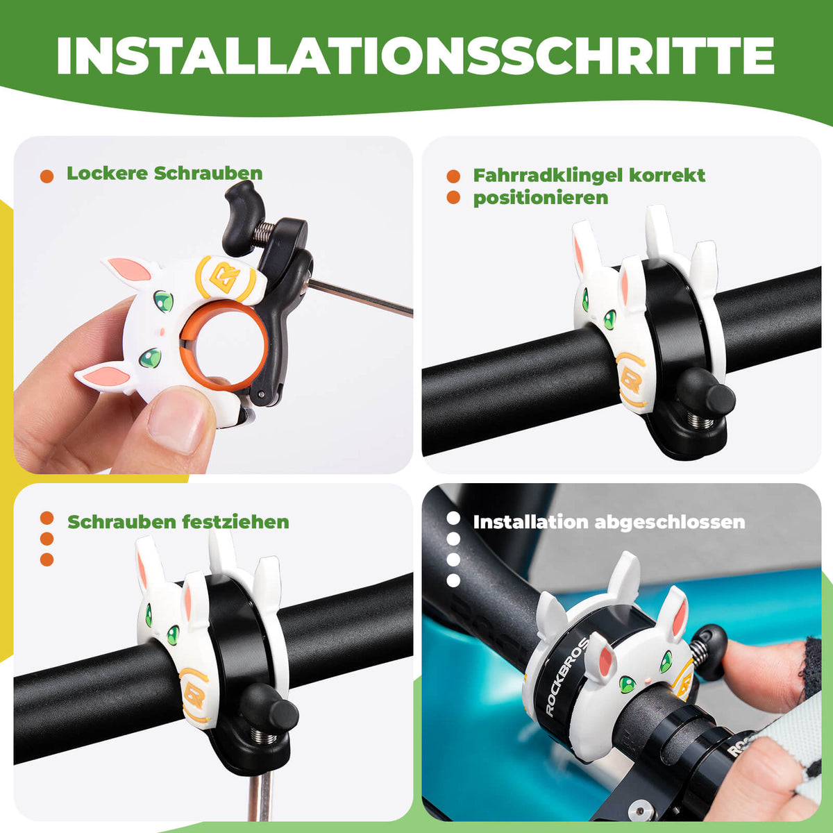 ROCKBROS Kinder Fietsbel Luid voor Stuur 22,2-25,4mm