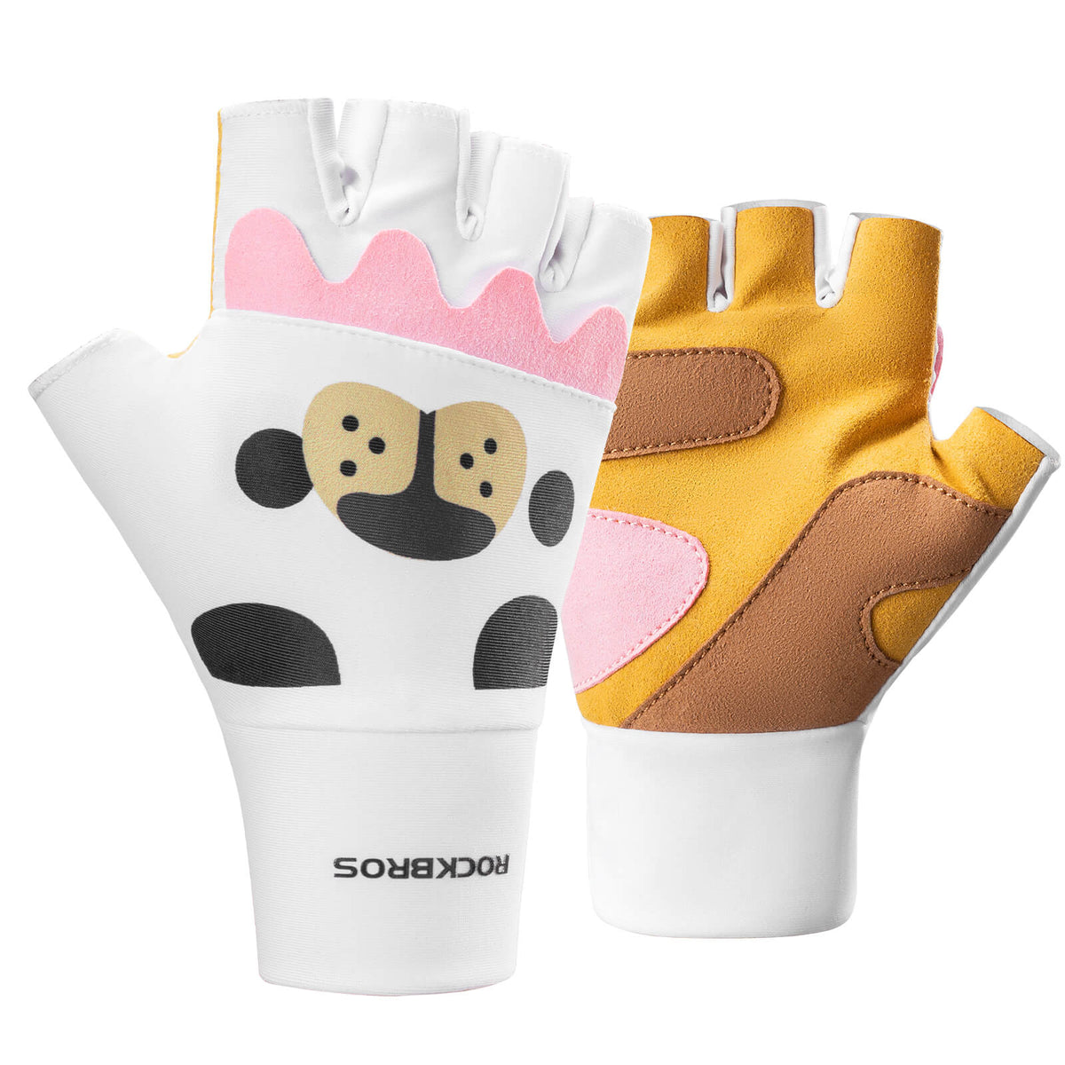 ROCKBROS Kinder Halffinger Fingerloze Fietshandschoenen