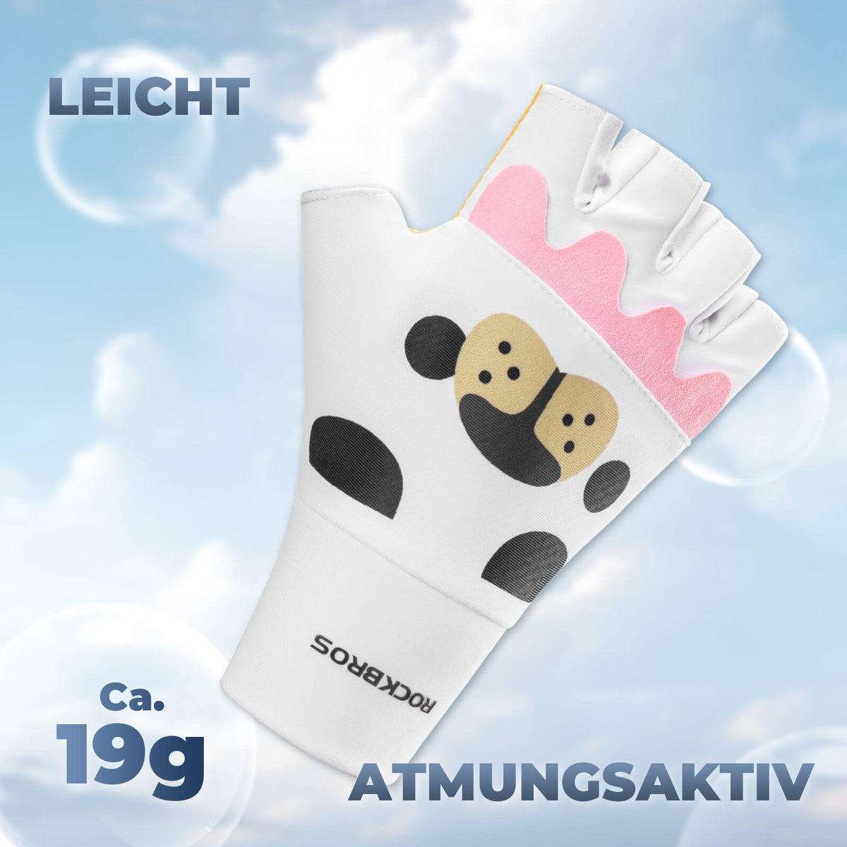 ROCKBROS Kinder Halffinger Fingerloze Fietshandschoenen