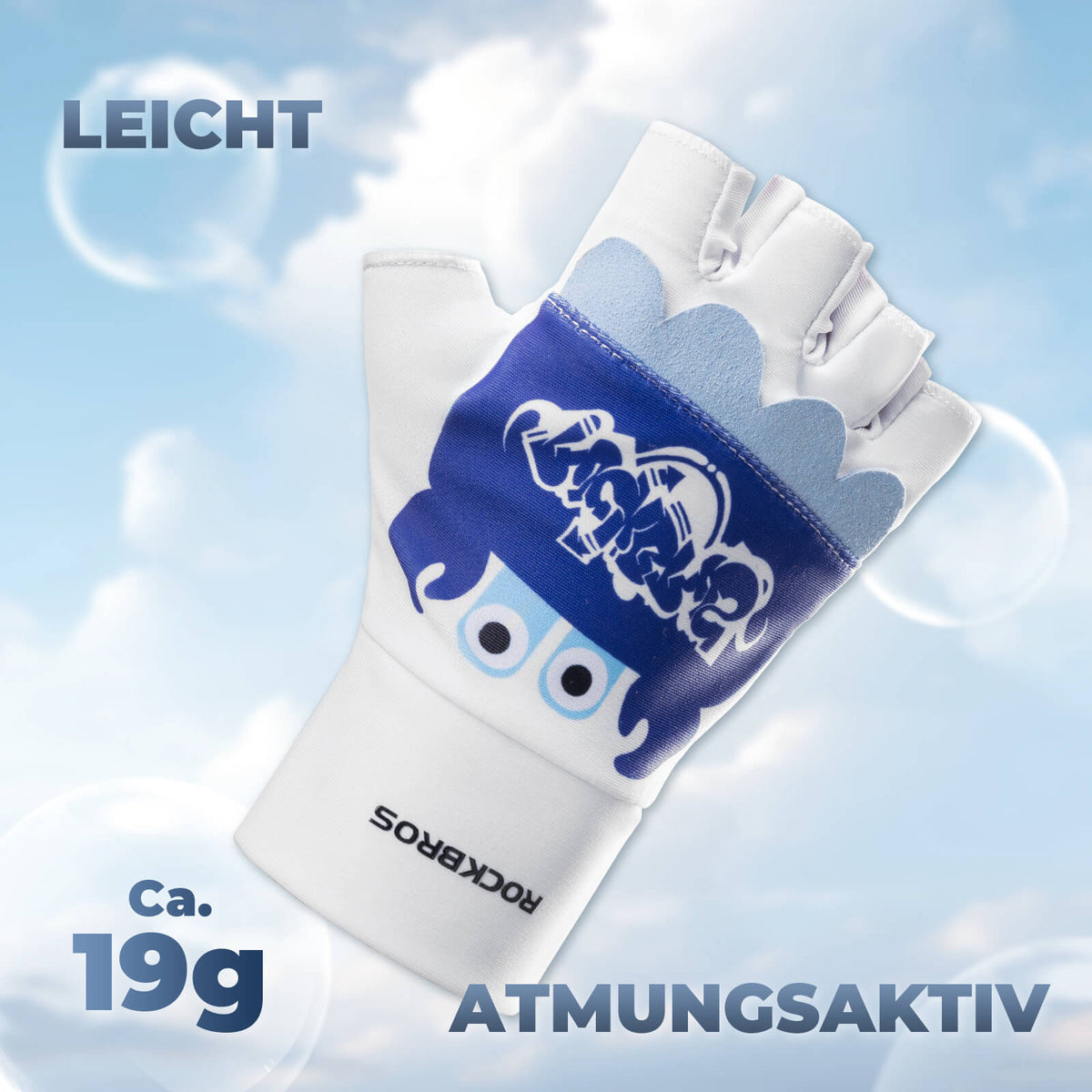 ROCKBROS Kinder Halffinger Fingerloze Fietshandschoenen