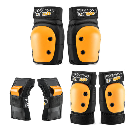 Kinderkniebeschermers 6-in-1 Comfort Beschermingsset Fiets Sportbeschermers ROCKBROS
