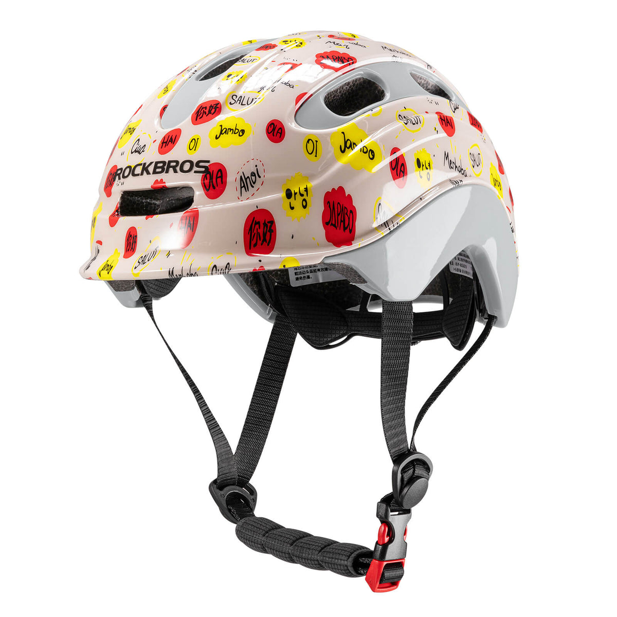 ROCKBROS Kinderhelm Achterlicht-Compatibel 54–58 cm 6–18 jaar