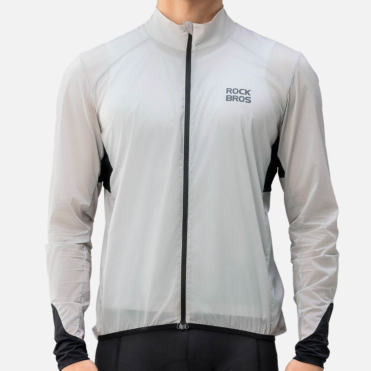 ROCKBROS Lichte Fietsshirt Ademend Reflecterend Grijs Heren