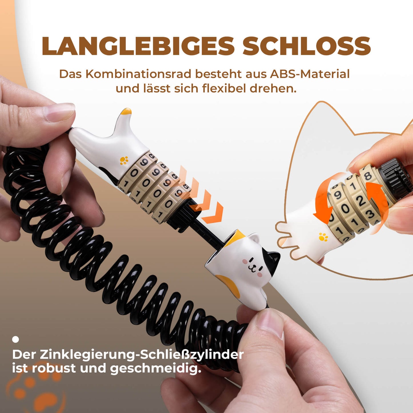 Multifunctioneel fietsslot, combinatieslot voor kinderen, helmslot, ROCKBROS