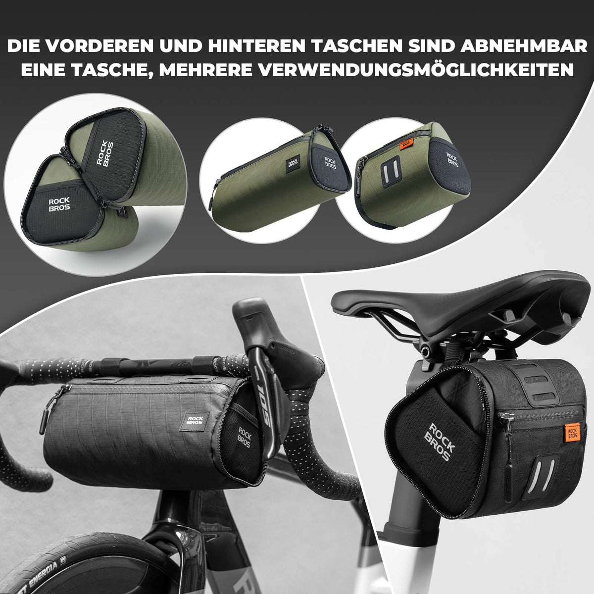 ROCKBROS 2-in-1 Fietstas Set Waterafstotend
