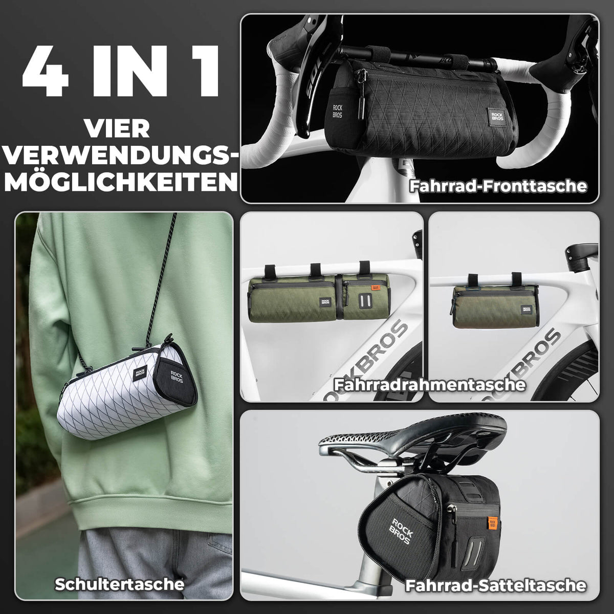 ROCKBROS 2-in-1 Fietstas Set Waterafstotend
