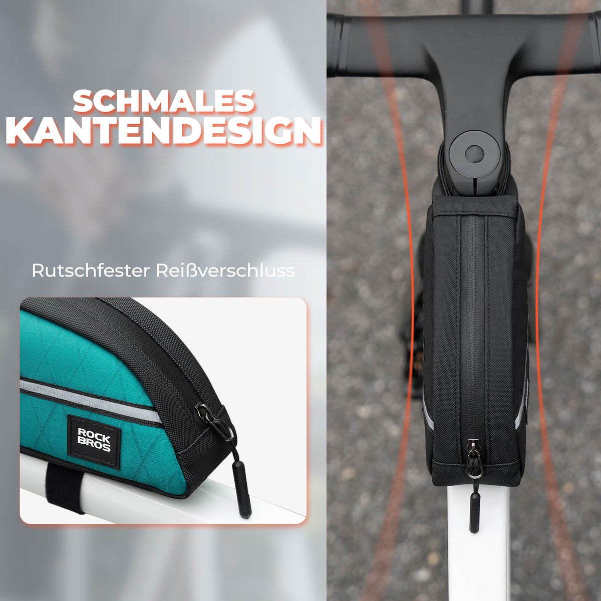 ROCKBROS Buisboodschappentas 0,8L Licht voor vouwfiets opvouwbare fietsen