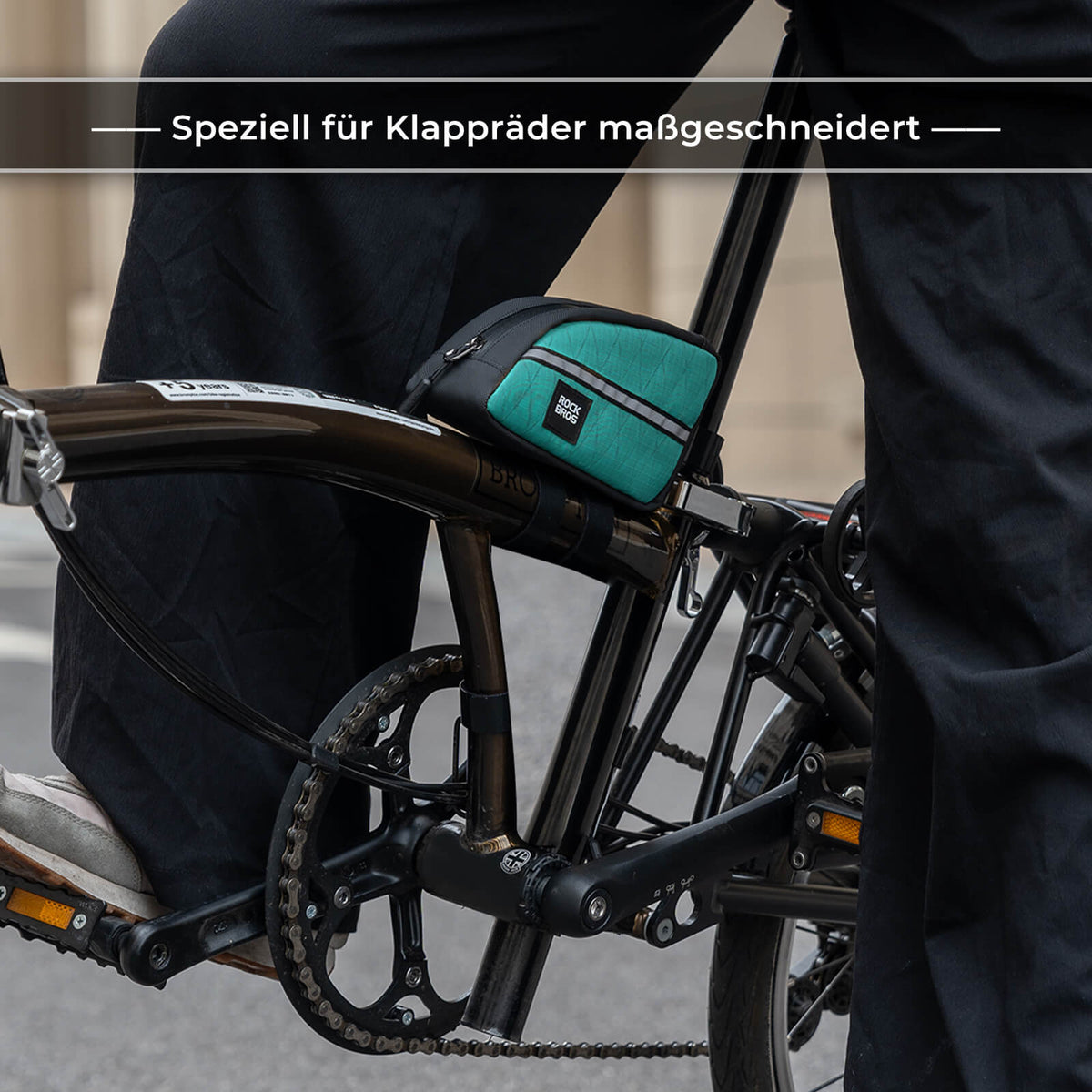 ROCKBROS Buisboodschappentas 0,8L Licht voor vouwfiets opvouwbare fietsen