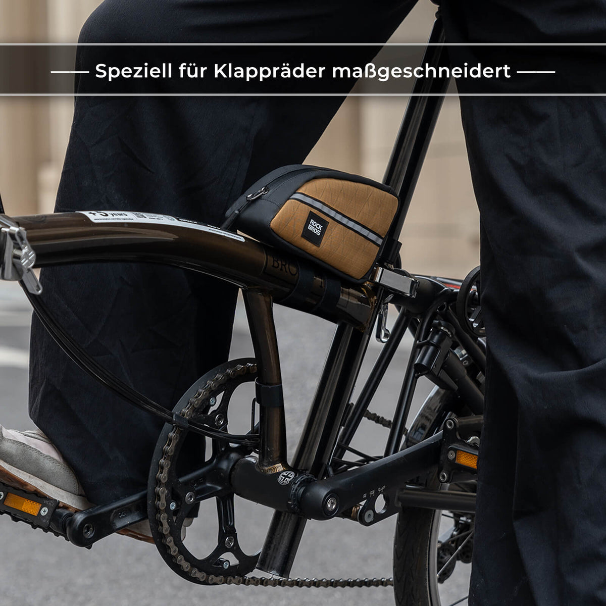 ROCKBROS Buisboodschappentas 0,8L Licht voor vouwfiets opvouwbare fietsen