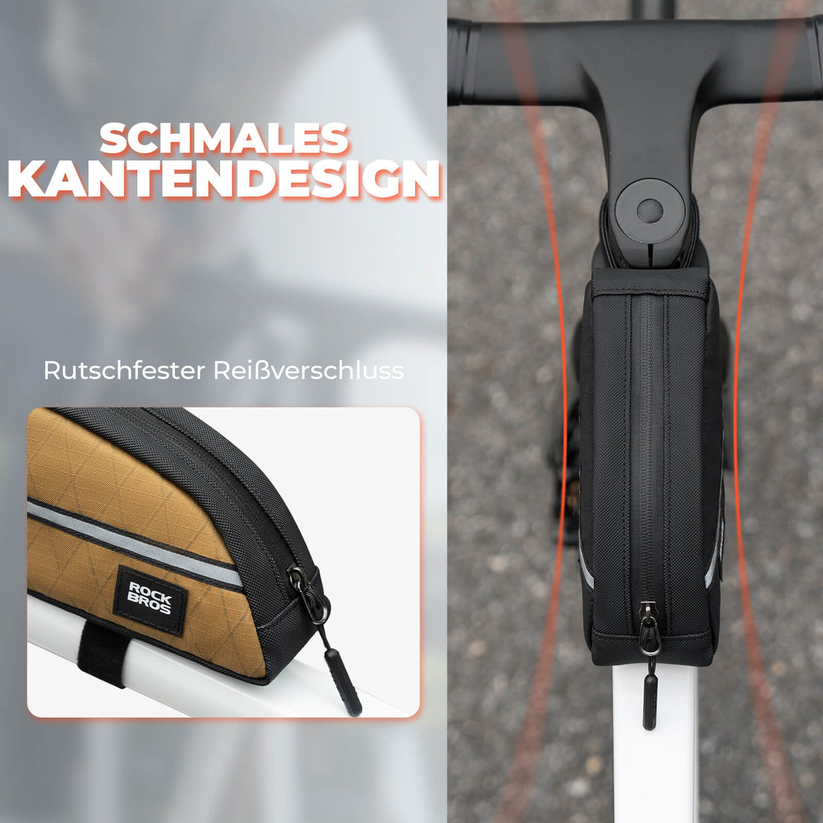 ROCKBROS Buisboodschappentas 0,8L Licht voor vouwfiets opvouwbare fietsen