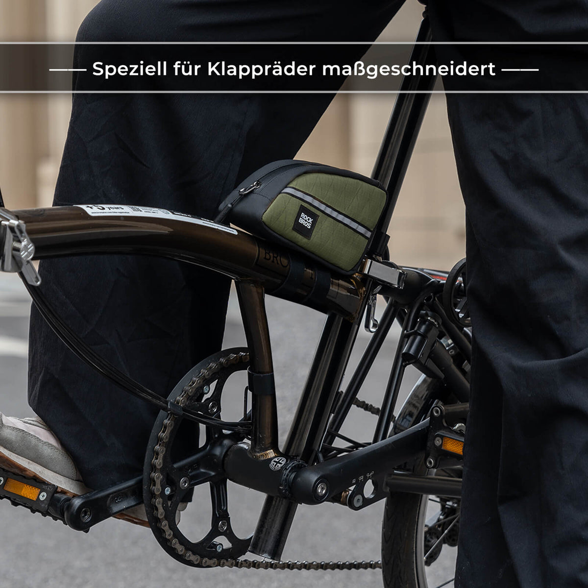 ROCKBROS Buisboodschappentas 0,8L Licht voor vouwfiets opvouwbare fietsen