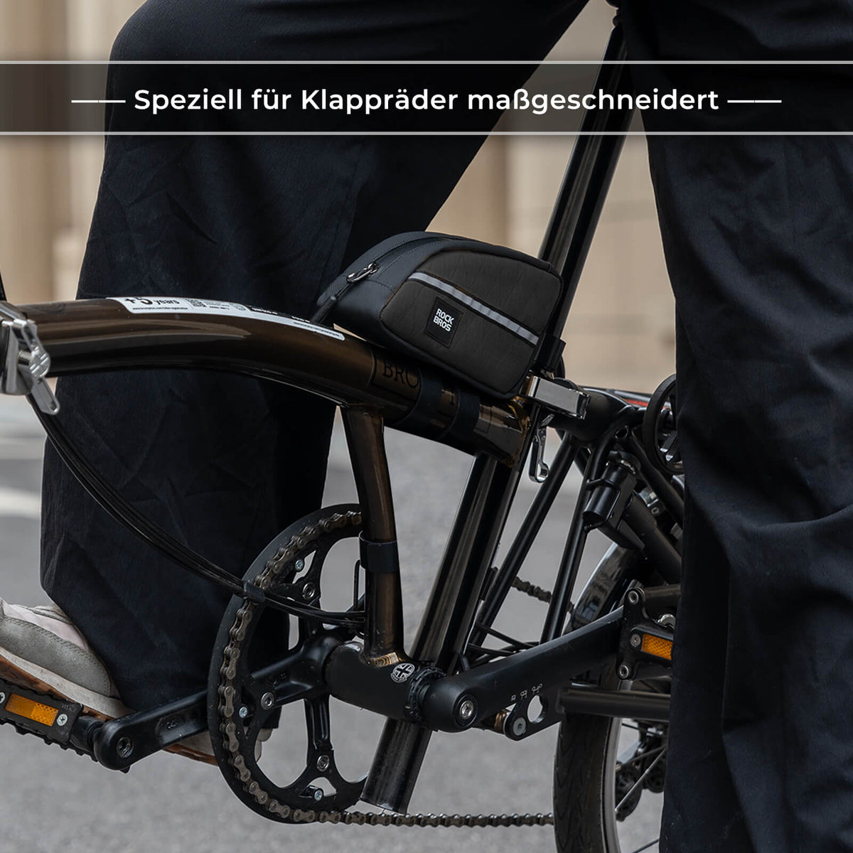 ROCKBROS Buisboodschappentas 0,8L Licht voor vouwfiets opvouwbare fietsen