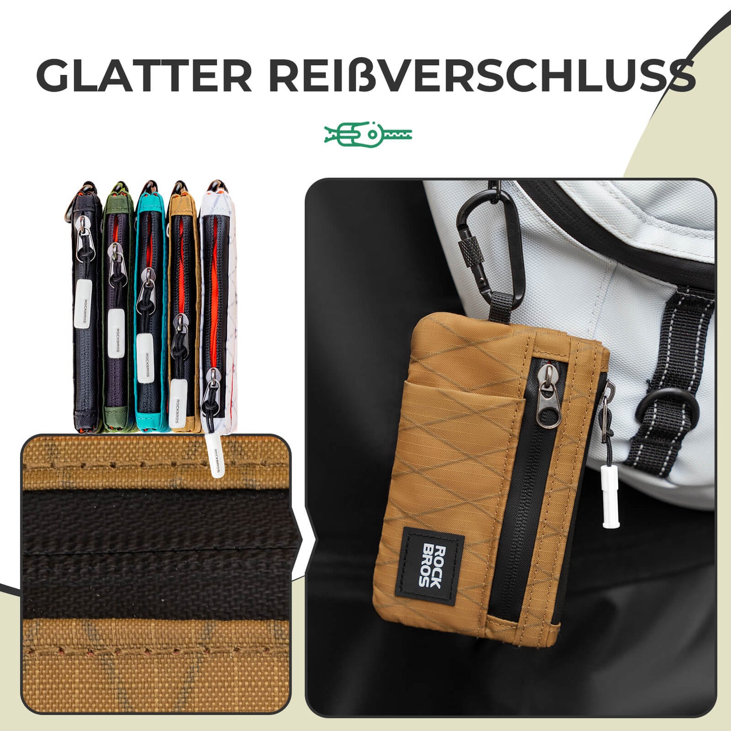 Portemonnee, tasje, telefoonhoesje, draagbaar met hangslot, ROCKBROS
