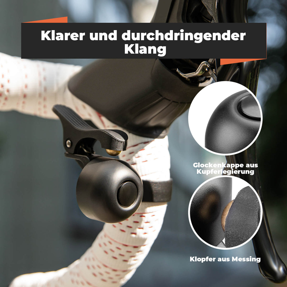 ROCKBROS Racefiets bel voor gebogen sturen 27-30 mm