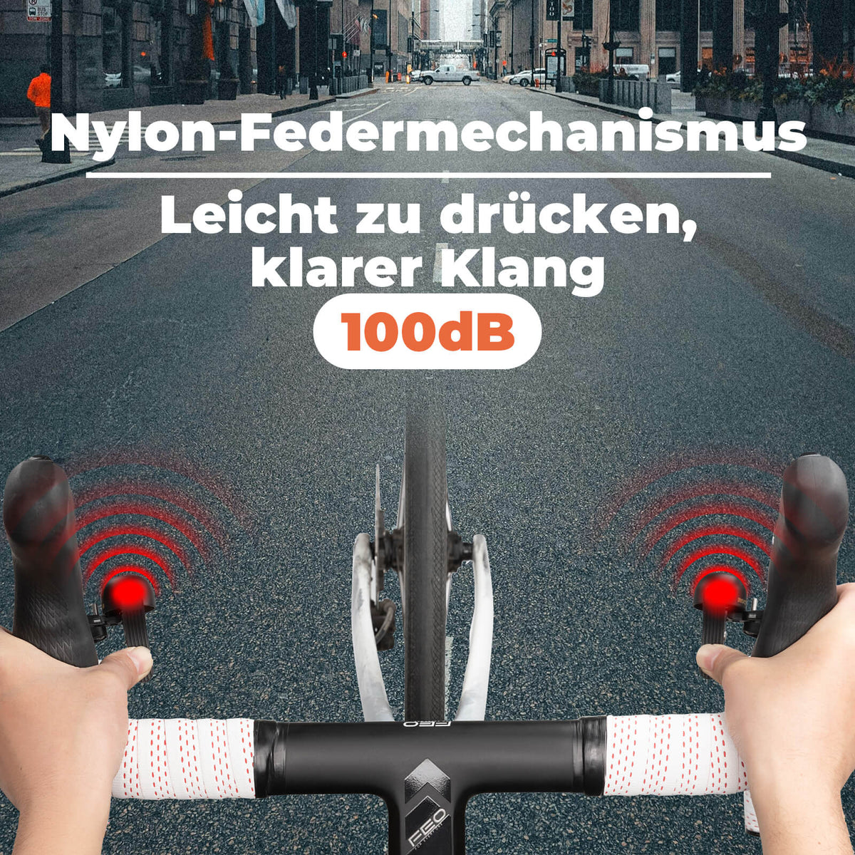 ROCKBROS Racefiets bel voor gebogen sturen 27-30 mm