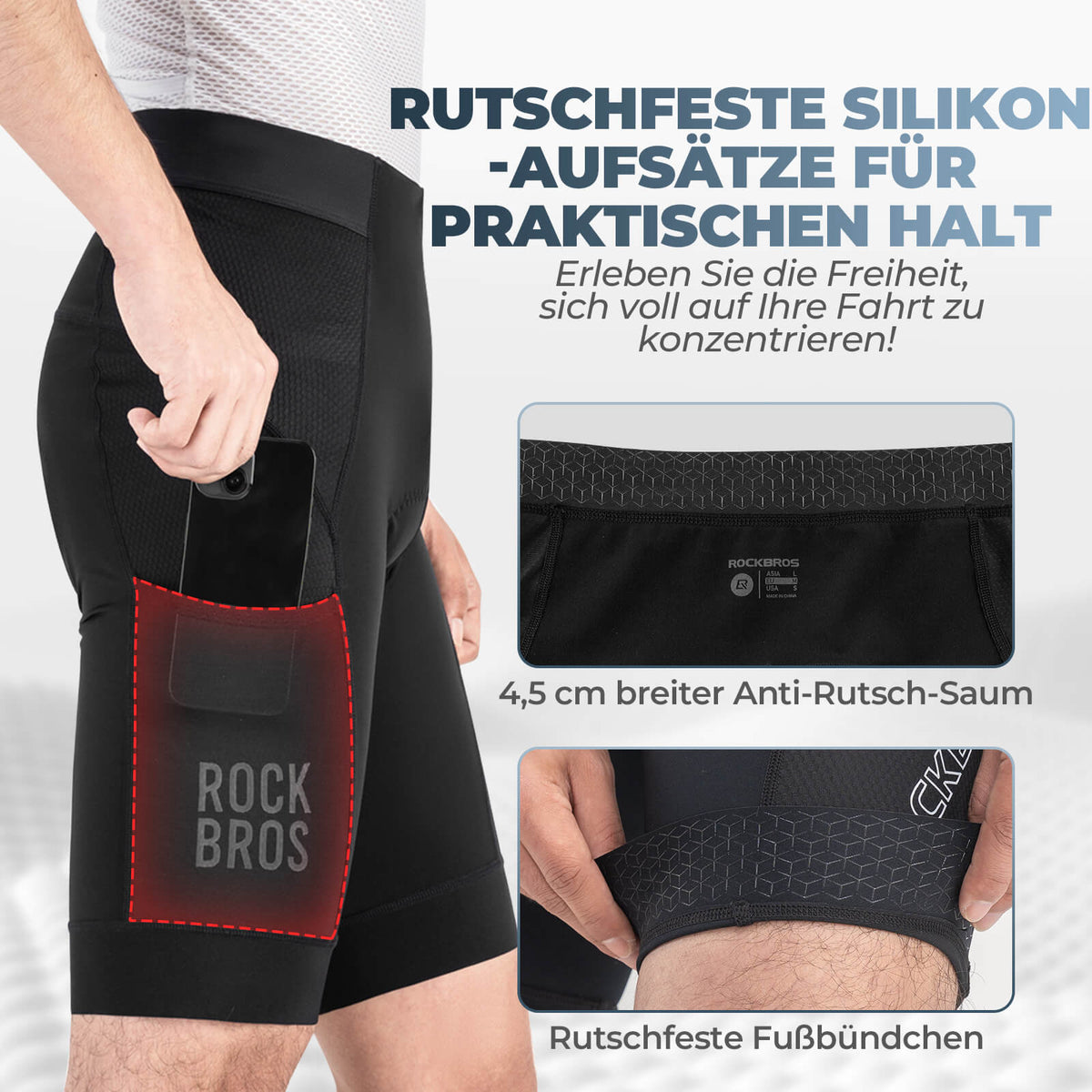 ROCKBROS Snel drogende Fietsbroek Ademend Heren Zomer