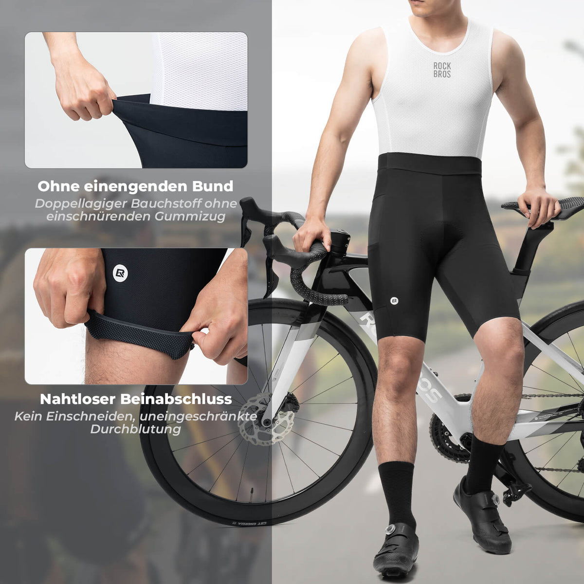 ROCKBROS Snel drogende korte fietsbroek met zomer