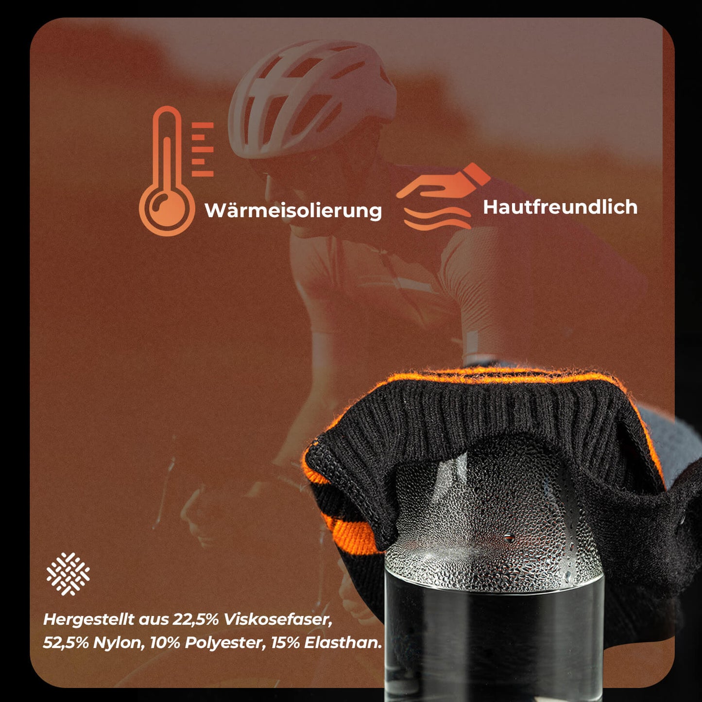 Sportsokken, fietssokken, verwarmde wintersokken, oplaadbare 5000mAh ROCKBROS