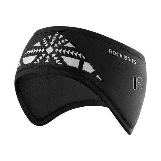 Elastische winterhoofdband met klittenbandsluiting, oorwarmer, unisex, ROCKBROS